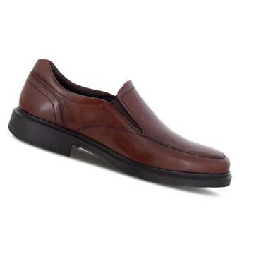 Férfi Ecco Helsinki 2.0 Apron Toe Slip-on Ruha Cipő Barna | HU 514LIS